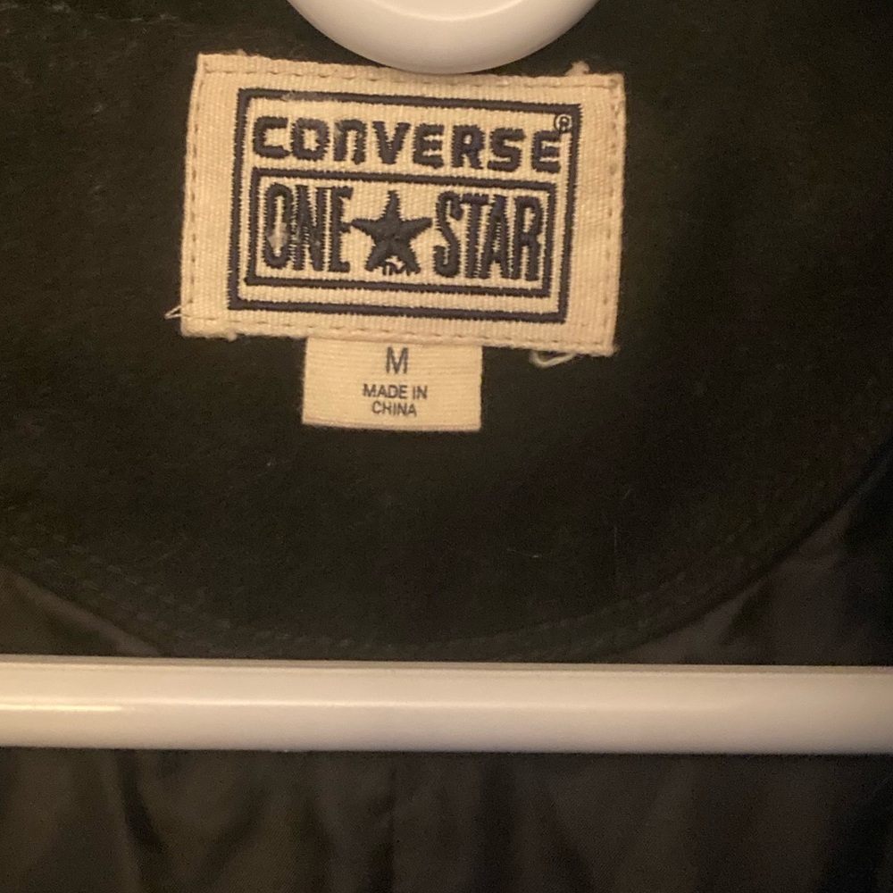 Converse long dress jacket. Size M Blaxk - Picture 2 of 3